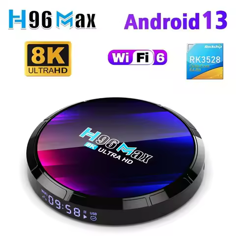 Android TV Box H96MAX RK3528 Corsex-A53 Support 2.4G/5.8G WiFi6 GT5.0 8K 4K Video TV Box 4GB 64GB An