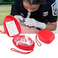 FUHUI CPR Breathing Mask, Reuseable One-way Valve Tools Artificial Respiration Mask, Cpr One Way Val