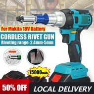 10000N Cordless Brushess Electric Rivet Guns Rivet Nut Guns Drill Riveting Tool Screwdriver 2.4-5mm 