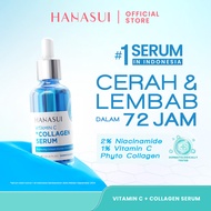 Hanasui Vitamin C + Collagen Serum - Lembap, Hidrasi & Cerah Collagen, 2% Niacinamide & 1% Vitamin C