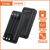 Basike 🔥รับประกัน1ปี🔥 พาวเวอร์แบงค์ แบตสำรอง 20000แอมป์ Power Bank ของแท้ เพาวเวอร์แบงค์ พาวเวอแบงค์