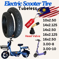 Tubeless Tire for Electric Scooter Electric Bicycle Tire 14x2.50 Tube Ebike Electric Scooter 3.00-8 