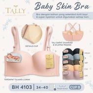 TALLY BRA BH 4103 I BABY SKIN MATERIAL I SIZE 34-40 I CUP BI THIN FOAM I WIRELESS I HOOK 4