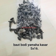 baut bodi yamaha kasar 5x16 isi 100pcs kualitas super