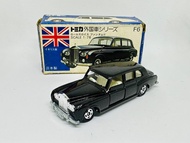 平放日本製  MADE IN JAPAN TOMY TOMICA F6 ROLLS-ROYCE PHANTOM VI BLACK 1/78 DIECAST CAR RARE