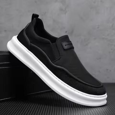 loafers man lazy trendy board shoes breathable all-season casual shoes fashionable trendy canvas sho