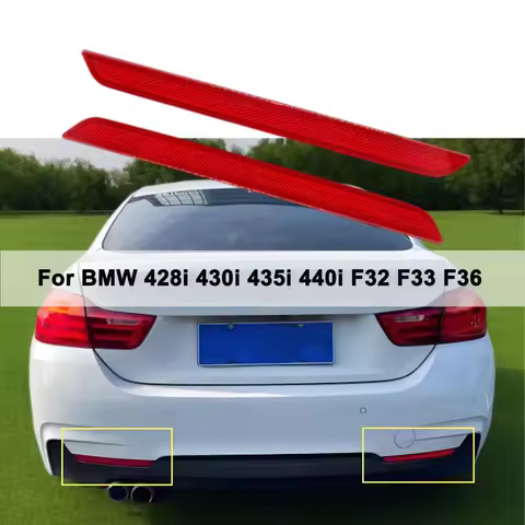 63147847234 63147847233 Car Rear Left+Right Bumper Reflector rear Warning strip For BMW 428i 430i 43