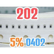 10pcs Chip resistor smd 202 size 0402 2.0K ohm 2K ohm 2.0kohm
