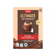 (EXP: 10/2025) Coles Ultimate Hot Chocolate 200g (40% Real Dark Choco) 10's Gluten Free