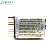 For 1S/2s/3s/4s/5s/6s/7s/8s Low Voltage Buzzer Alarm Lipo Battery Voltage Indicator Tester for 3.7v 