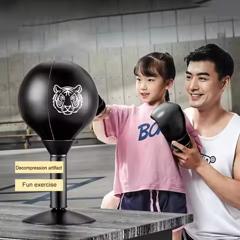 Boxing Bag Heavy Duty Stress Relief Desk Boxing Punch Ball Free Standing Stress Buster Funny Toys fo