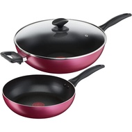 Tefal Light & Clean B224S3 - Cookware Set, 3 pc  set,  Non - IH,  Lightweight  for  easy  and  conve