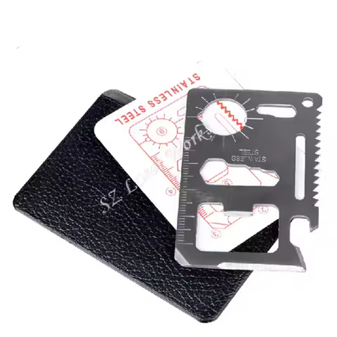 All-metal Multi Tools 11 in 1 Multifunction Outdoor Hunting Survival Camping Pocket Military Credit 