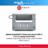 ADAM ELEMENTS CASA Hub Stand USB-C 5-in-1 Laptop Stand Hub