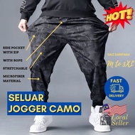 Seluar Camo Celoreng Askar Plus Size M-3XL Seluar Jogger Lelaki Perempuan Unisex Seluar Hiking Corak