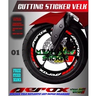 Rim sticker, rim list, cutting sticker rim YAMAHA AEROX