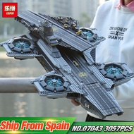 Lepin 07043 Super Heroes The 76042 Shield Helicarrier Set Model Building Kits Blocks Bricks Assembly