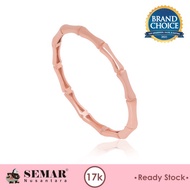 Cincin Emas Polos Ainsley Rose Gold 17K Semar Nusantara