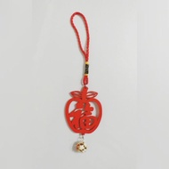 699免運／平安福木吊飾/紅木片鑰匙圈/木製鈴鐺/祝福，如意，春/贈品禮物結緣品