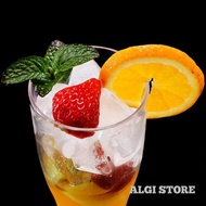 6pcs Gelas Kaca sirup lebaran Blown Glass Porto