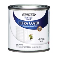 Rust Oleum Painters Touch Latex Ultra Cover Multi-Purpose Gloss Brush-On Paint (Gloss White / Gloss 