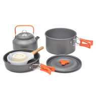 DS-308 ชุดหม้อสนาม COOKING SET ชุดหม้อแคมป์ปิ้ง ปิคนิค อุปกรณ์กรแคมป์ปิ้ง สำหรับ 3-4 คน พกพาสะดวก คร