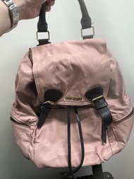 Steve Madden 粉紅色尼龍索繩背包