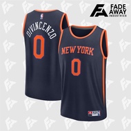 Kevincenzo New York 0 navy Basketball jersey (fade away)