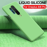 OnePlus 8 7T Pro OnePlus 6T 1+7T Phone Case Liquid Silicon Cute Candy Color Couples Soft Silione Shockproof Back Cover