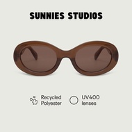 Sunnies Studios Rio (Oval Fashion Sunglasses Shades for Men and Women)