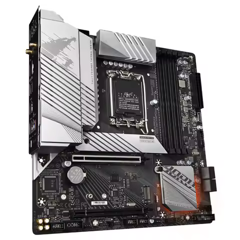 For Gigabyte LGA1700 Support 12th CPU 4*DDR5 128GB Micro ATX Desktop Motherboard B660M AORUS PRO AX 