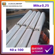 Mika Film Putih 0.25 mm Kertas 40x100 cm Pelapis Gulung Motor Listrik