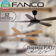 FANCO BEGONIA FA17 52 INCHES DC MOTOR CEILING FAN
