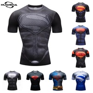 Superman 3D Printed T Shirt For Men Compression GYM Sportswear Jersey Quick Dry Men Tshirt