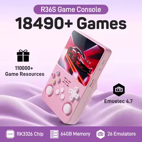 R36S Portable Retro Handheld Game Console Emuelec 4.7 with 18494 Games Emulators for PS1/PSP/N64/NES