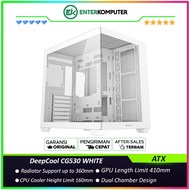 DeepCool CG530 WHITE Panoramic Glass Panels Dual Chamber ATX Case