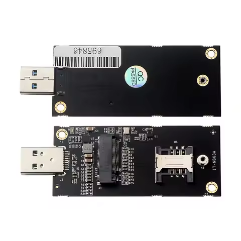 M.2 to USB 3.0 adapter with SIM card slot Key B Transfer card For NGFF M.2 LTE 4G module EM7565 EM74