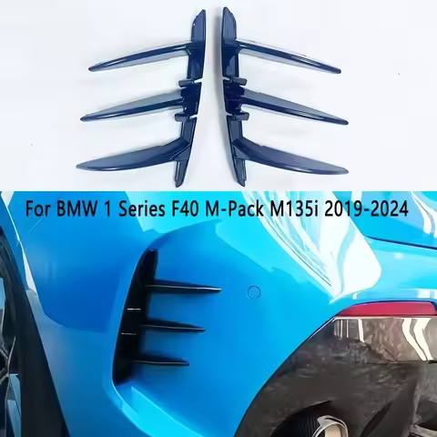 For BMW F40 M135i 128ti 118i 120d M-Sport 2019-2024 Car Rear Bumper Diffuser Rear Side Air Outlet Sp