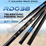 【RD038】Telescopic Fishing Rod 2.7m/3.6m/4.5m/5.4m/6.3m/7.2m Fibreglass Ultralight Telescopic Carp Jo