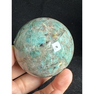 (Real Unit) Amazonite Stone Ball 261g+ (Diameter 57.7mm+-)- 天河石圆球 261克+Bola Batu Amazonite 261g+ (O1