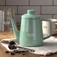 日本直送🇯🇵 KALDI 琺瑯手沖壺 咖啡壺 限定薄荷綠色 1公升 1L☕️ hand drip coffee pot mint green