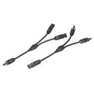 1 Pair Y Branch MC4 Connector Solar Panel Adaptor Connectors M/FFF and F/MMM