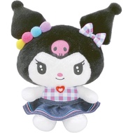 Nakajima Corporation Sanrio Characters Gingham Denim, Plush, Small, 210814-25, Size (H x W x D): 9.1