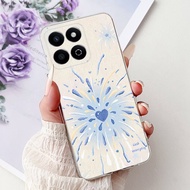 Honor เคส X7C ALT-LX2แฟชั่นหรูหรามีลายเพ้นท์สีแบบนิ่มบางเคสโทรศัพท์สำหรับ HonorX7C Honor 200 Smart X