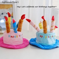 [Lightoverflow] Dog Hat Pet Dog Cat Hat Birthday Cake Cap Pet Birthday Party Costume Accessories Car