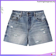 HI STYLE Women Short Jeans - Black - FVJ410837 / Seluar Jeans Pendek Perempuan - Hitam