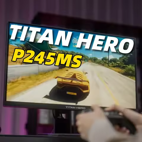 TITAN ARMY 24.5-inch 2K 240Hz QD MiniLED Gaming Monitor with Height Rotation DC Dimming HDR1000 Fast