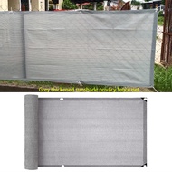 Gray Outdoor Privacy Screen – Heavyweight Shade Netting for Fence & Balcony
