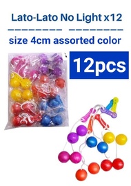12pcs lato lato size 4cm big ball / wholesale lato 4cm / 12pcs per pack assorted color