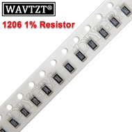 100PCS SMD Resistor 1206 1% 0R ~ 10M 0 1 10 100 150 220 330 Ohm 1K 2.2K 10K 100K 0R 1R 10R 100R 150R